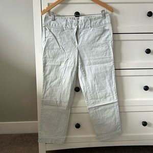 Light pastel green/blue ankle pants from loft. Size 2.